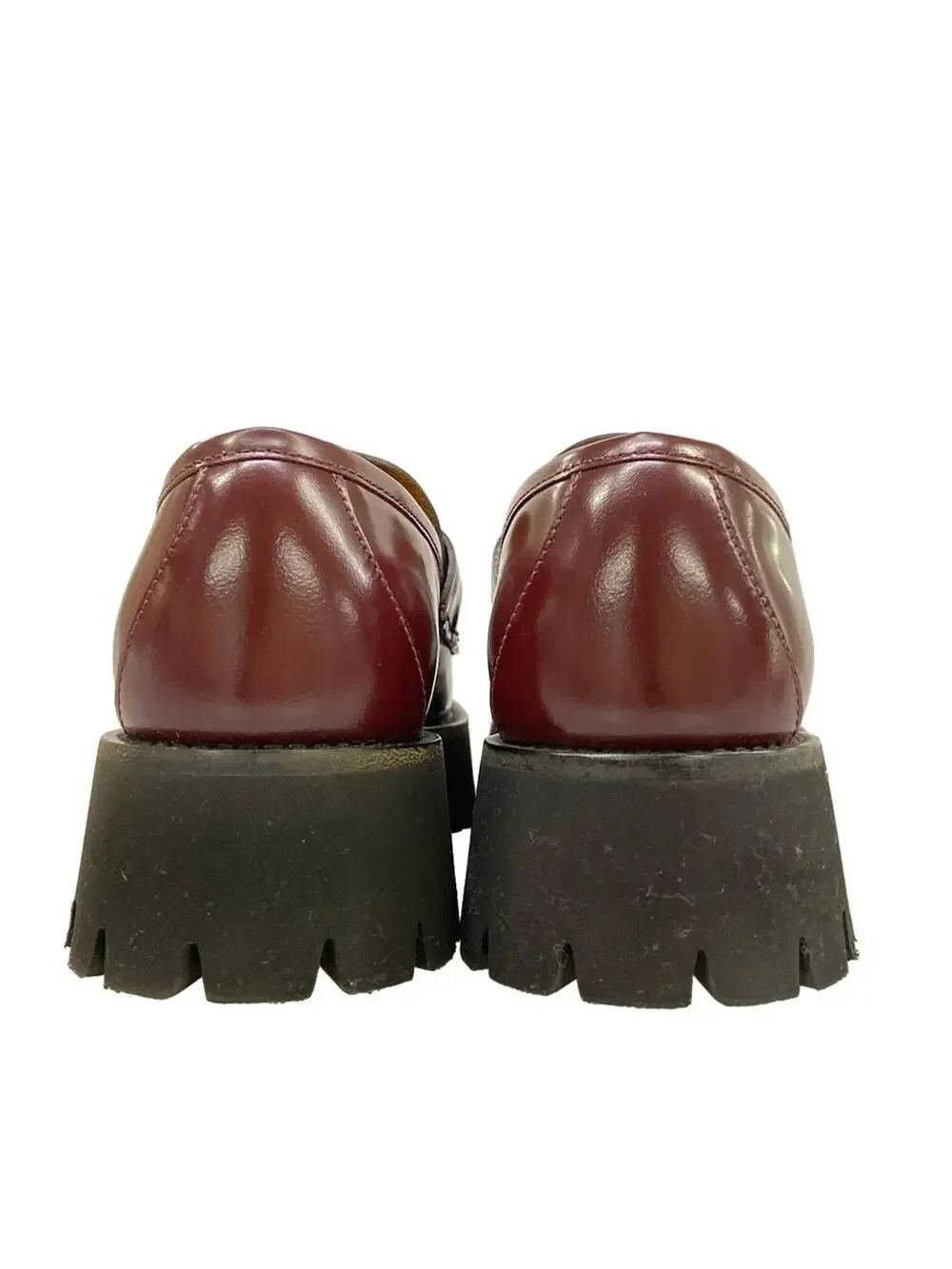 Gucci Bordeaux Leather Women's Shoes #285645G79B